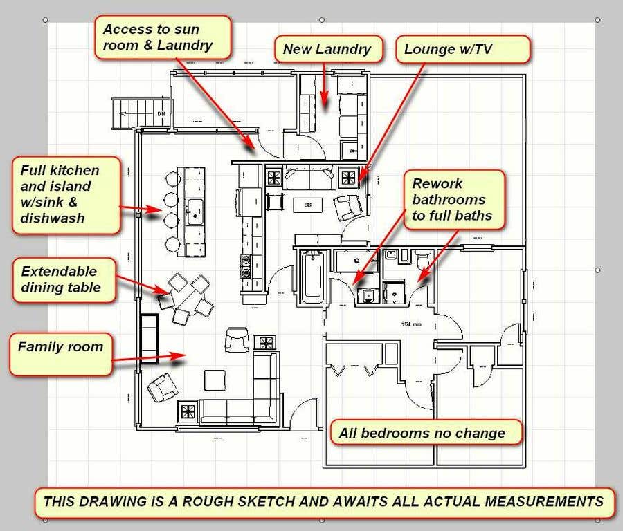 Konkurrenceindlæg #21 for                                                 Re-design a kitchen/dining area
                                            