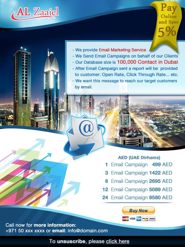 Kilpailutyö #10 kilpailussa                                                 Design an Advertisement for Email Marketing
                                            