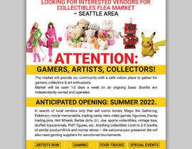 #87 for Design Quarter Page Flyer for Print/Online for New Flea Market in Seattle by TheCloudDigital