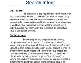 #36 for Write a ~500-word article about &quot;search intent&quot; af talha1997aamir