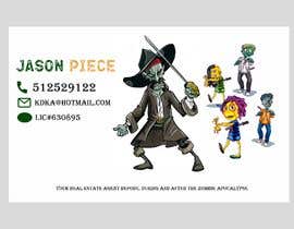 Ananart tarafından funny business card about zombies or aliens mixed with real estate? için no 16