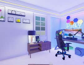 #79 cho Gaming/office room design bởi milonarchi