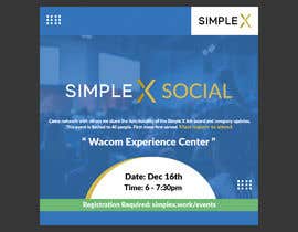 Nro 53 kilpailuun [Simple X Social] Make a flyer for a networking event/product soft launch käyttäjältä asik6756