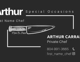 #46 for Logo/Business Card design for a Chef using Tattoo Inspiration- Design must meet business card requirements on Moo&#039;s website - link below by fkk78902