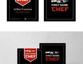 moka83 tarafından Logo/Business Card design for a Chef using Tattoo Inspiration- Design must meet business card requirements on Moo&#039;s website - link below için no 41
