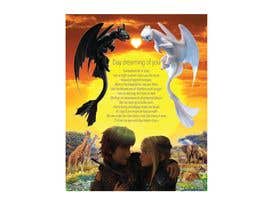 #23 for 16x20 Picture Frame Artwork, How to train your dragon/toothless, Zoo vibes by lwlilianewong