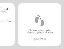 #213 cho Design for a birth card bởi DesignerrSakib
