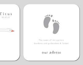 Nro 218 kilpailuun Design for a birth card käyttäjältä DesignerrSakib