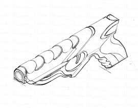 Nro 18 kilpailuun Weapon Art Concept. Digital sketches of a contemporary pistol &amp; shooting platform. 3 products. käyttäjältä JudeVictor
