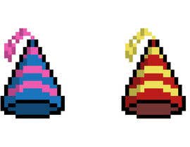 #3 for Design a selection of 8-bit colour, pixellated party hats af fiq5a69f88015841