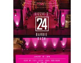 #217 для Create a Barbie-Themed Birthday Flyer For Upscale Mansion Party от eling88