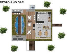 #8 pentru 2D Private Small Home Bar/restaurant Plan In Pine Tree Forest Area With Artificial Lake de către agungwm2313