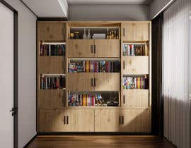 #15 for Contemporary Stand Bookshelf with Doors/Cabinet by iirawan1984