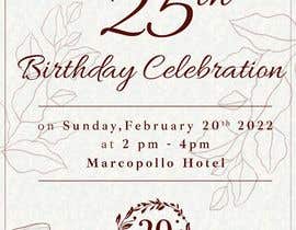 #12 Invitation card for birthday party. részére mahadIkram21 által