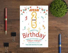 #24 para Invitation card for birthday party. por mijanur7131