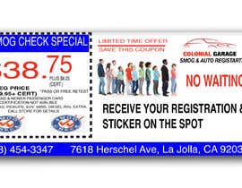 #26 for Coupon design for a service(Smog check) Design in Adobe illustrator or photoshop(Attached sample) by affanfa