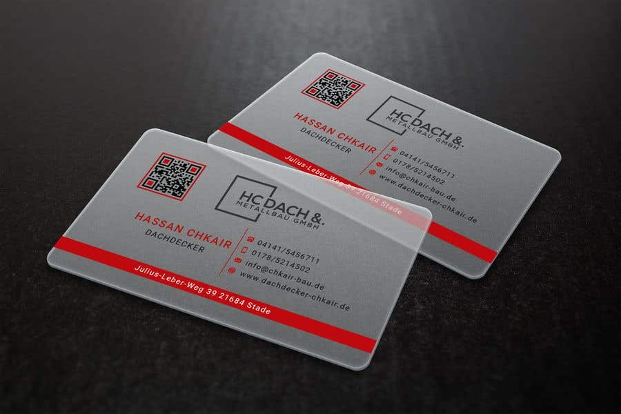 Συμμετοχή Διαγωνισμού #372 για                                                 I need a design for transparent business cards
                                            