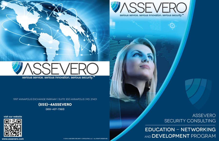 Kilpailutyö #13 kilpailussa                                                 Design a Brochure for Assevero Security Consulting
                                            