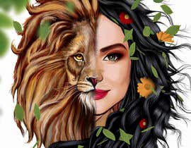 #53 untuk Single cover art (Half lion muzzle+Half Face) oleh elmatadormax
