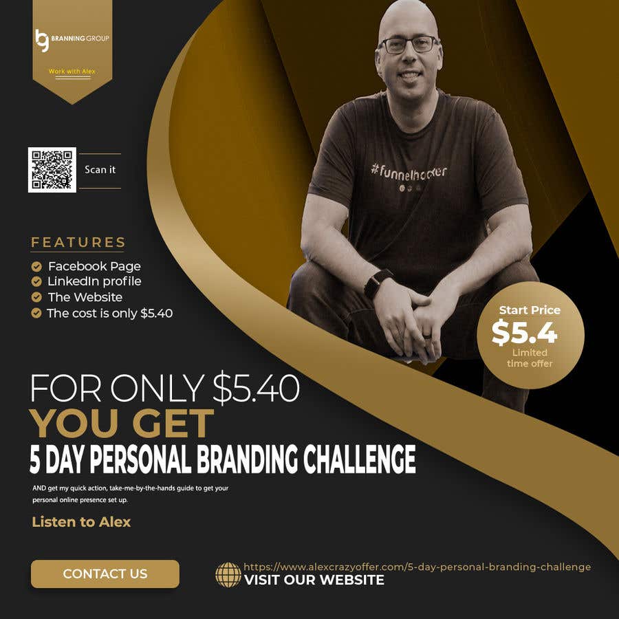 
                                                                                                                        Конкурсная заявка №                                            79
                                         для                                             Facebook Ad for “5 Day Personal Branding Challenge”
                                        
