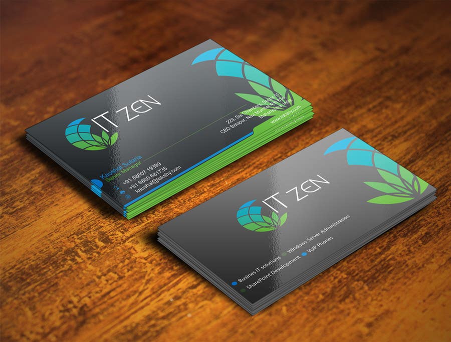 Proposition n°119 du concours                                                 Design some Business Cards for IT Zen
                                            