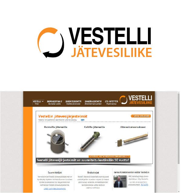Penyertaan Peraduan #94 untuk                                                 Design logo for Vestelli (Wastewater treatment plant manufacturer)
                                            