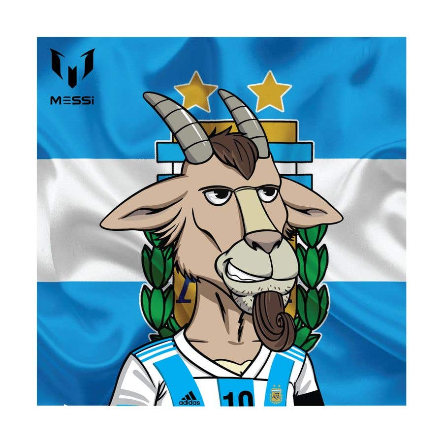 Entry #16 by mikeziee for create a lionel messi cartoon goat nft design |  Freelancer