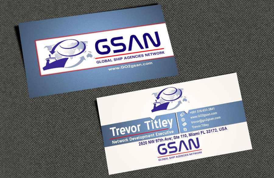 Proposition n°32 du concours                                                 Design some Business Cards for GSAN
                                            