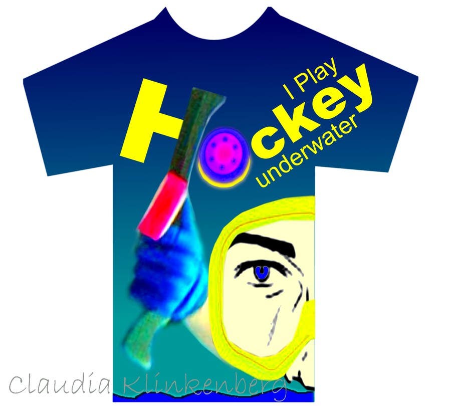 Kilpailutyö #16 kilpailussa                                                 Do a t-shirt for Underwater Hockey
                                            
