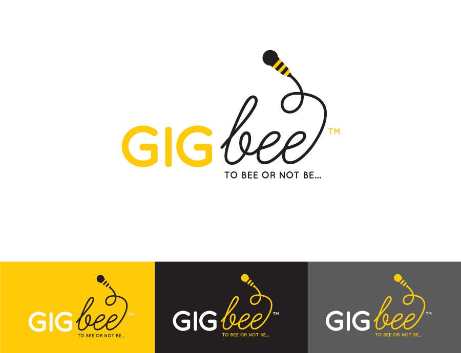ผลงานการประกวด #58 สำหรับ                                                 Logo Design for GigBee.com  -  energizing musicians to gig more!
                                            