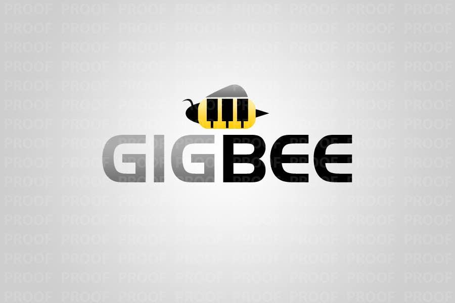 Tävlingsbidrag #3 för                                                 Logo Design for GigBee.com  -  energizing musicians to gig more!
                                            