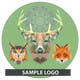 Ảnh thumbnail bài tham dự cuộc thi #15 cho                                                     Design a logo with 3 animals (color and b/w lineart)
                                                