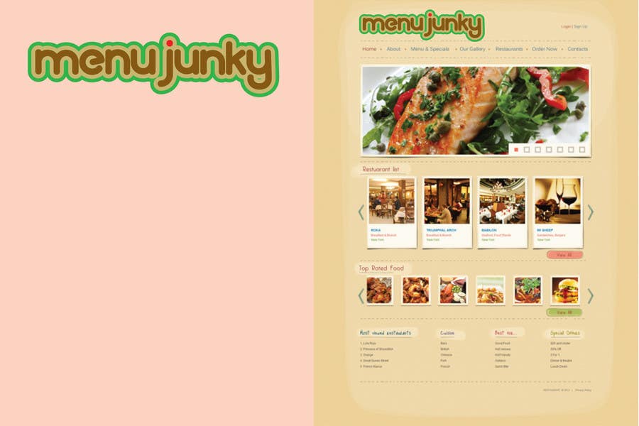 Participación en el concurso Nro.34 para                                                 Design a Logo for MenuJunky
                                            