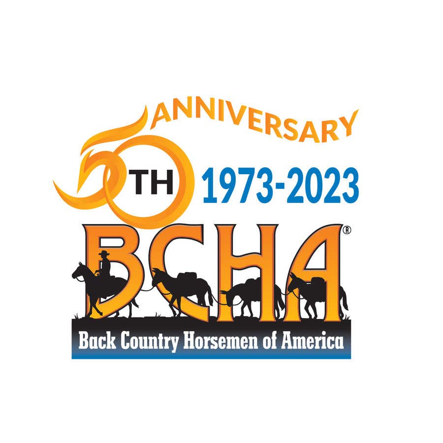 Penyertaan Peraduan #200 untuk                                                 Back Country Horsemen of America 50th Anniversary
                                            