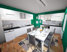 NikolayZlatanski tarafından I need a 3D kitchen inside pictures of a house in different point of view için no 18