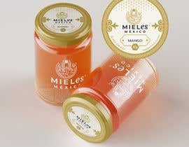 #102 for Diseño de etiquetas para tapa de frascos de miel de abeja by ajotam