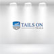 "Tails on Trails" Dog walking Business Logo