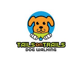 Nro 202 kilpailuun &quot;Tails on Trails&quot; Dog walking Business Logo käyttäjältä creativeasadul