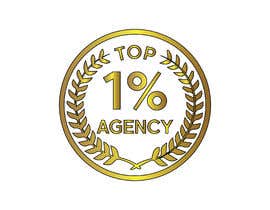 #96 untuk Create an award Logo for &quot;Top 1% Agency&quot; oleh smmasudrana477