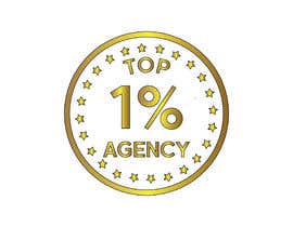 #99 untuk Create an award Logo for &quot;Top 1% Agency&quot; oleh smmasudrana477