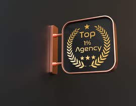 #23 untuk Create an award Logo for &quot;Top 1% Agency&quot; oleh shuvaparashuram