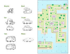 #17 cho Design a cartoon graphics layout for a delivery game app bởi drawforyou