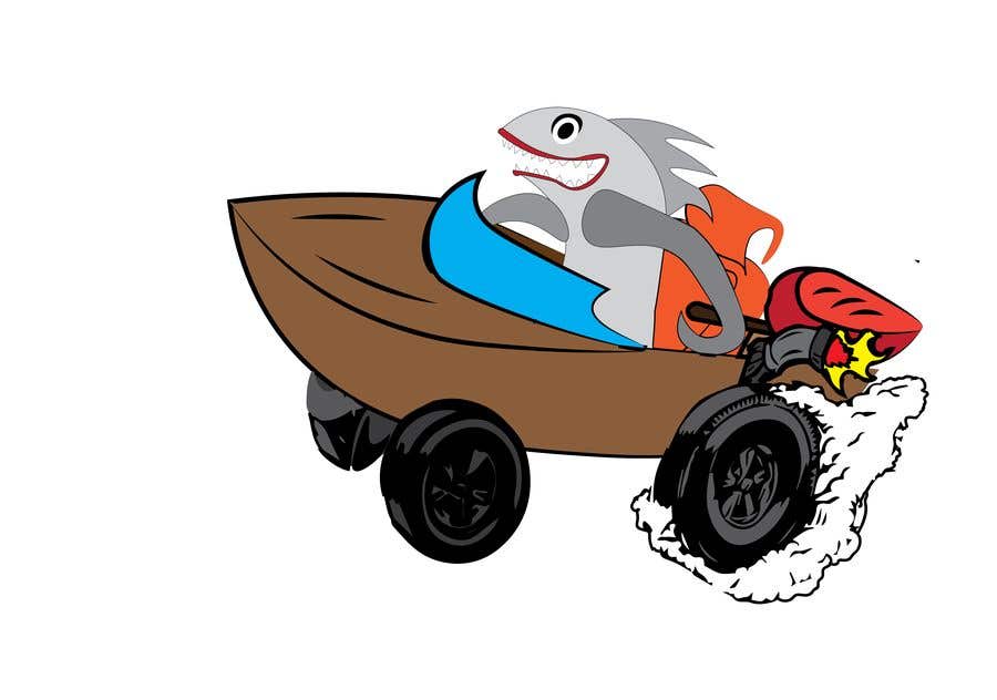 Contest Entry #13 for                                                 t shirt design hot rod/ rat fink inspired for fly fishing
                                            