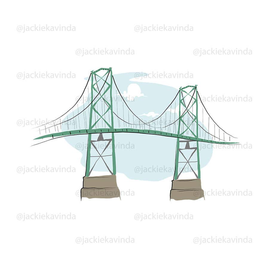 Kilpailutyö #139 kilpailussa                                                 Funny illustration of a bridge
                                            