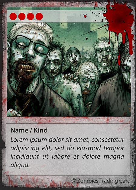 Konkurrenceindlæg #25 for                                                 Design Trading Card for Zombies Card Game
                                            