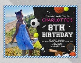 nº 13 pour 8th Birthday, Sports Invitation par ShaGraphic 