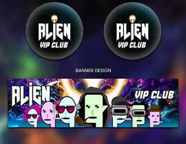 Nro 27 kilpailuun Create a Banner new logo for &quot; Alien Vip Club &quot; Collection NFT käyttäjältä anayath2580
