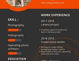 Nro 26 kilpailuun Build a photography resume käyttäjältä Sandeep2418