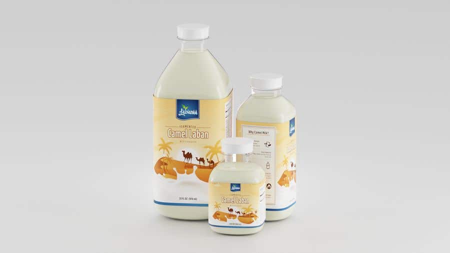Kilpailutyö #237 kilpailussa                                                 bottle label design for a cultured milk based product
                                            