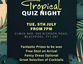 #29 Tropical Quiz Night Poster részére marhainiomr által